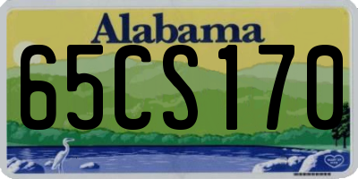 AL license plate 65CS170