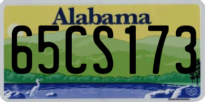 AL license plate 65CS173
