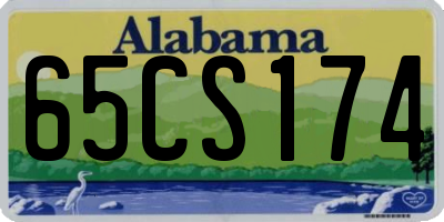 AL license plate 65CS174