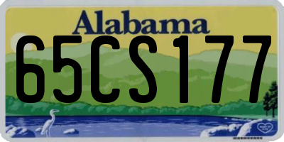 AL license plate 65CS177