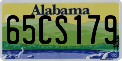 AL license plate 65CS179