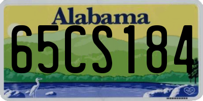 AL license plate 65CS184
