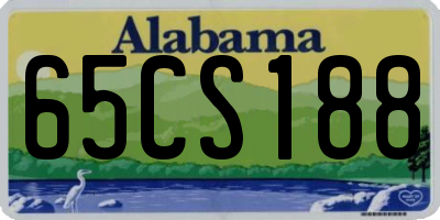 AL license plate 65CS188