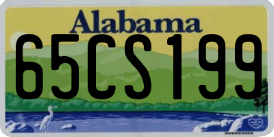 AL license plate 65CS199