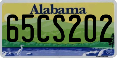 AL license plate 65CS202