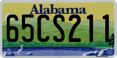 AL license plate 65CS211