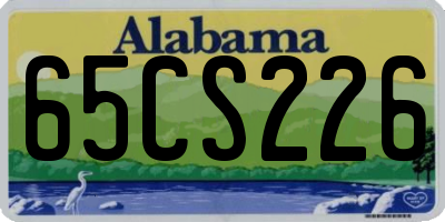 AL license plate 65CS226
