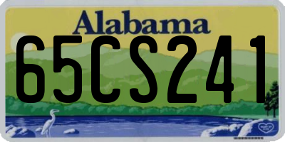 AL license plate 65CS241