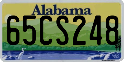 AL license plate 65CS248