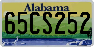 AL license plate 65CS252