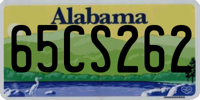 AL license plate 65CS262