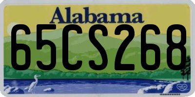 AL license plate 65CS268