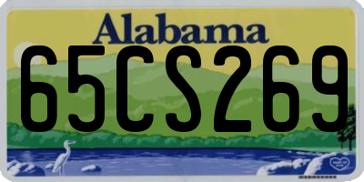 AL license plate 65CS269