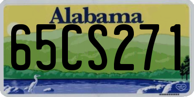 AL license plate 65CS271
