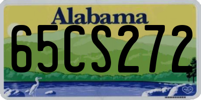 AL license plate 65CS272