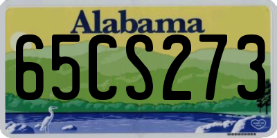 AL license plate 65CS273