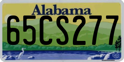 AL license plate 65CS277