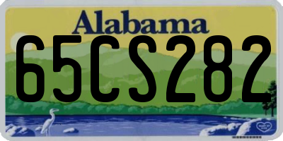 AL license plate 65CS282