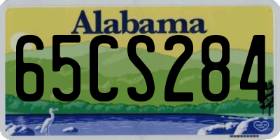 AL license plate 65CS284
