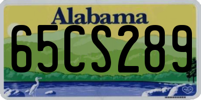 AL license plate 65CS289