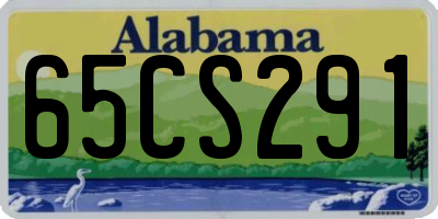 AL license plate 65CS291