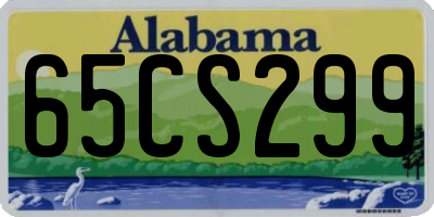 AL license plate 65CS299