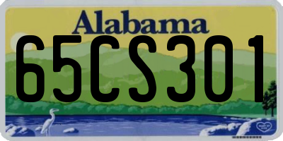 AL license plate 65CS301