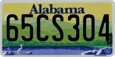 AL license plate 65CS304