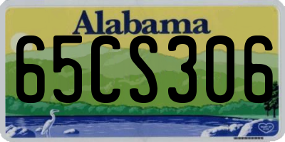 AL license plate 65CS306
