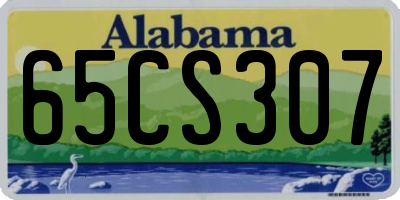 AL license plate 65CS307