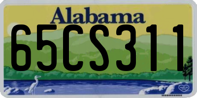 AL license plate 65CS311