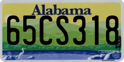 AL license plate 65CS318