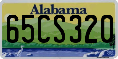 AL license plate 65CS320