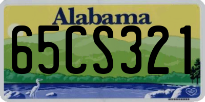AL license plate 65CS321