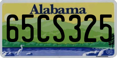 AL license plate 65CS325