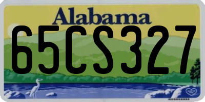 AL license plate 65CS327