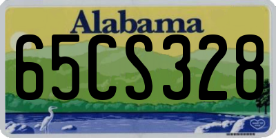 AL license plate 65CS328