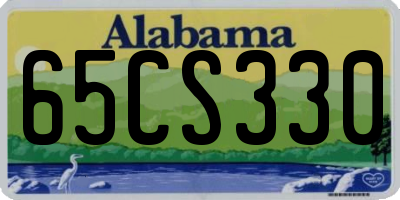 AL license plate 65CS330