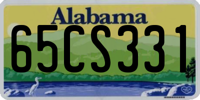 AL license plate 65CS331