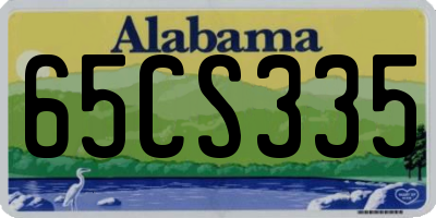 AL license plate 65CS335