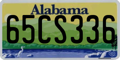 AL license plate 65CS336