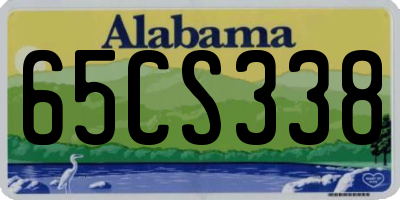 AL license plate 65CS338