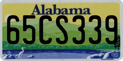 AL license plate 65CS339