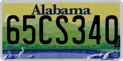 AL license plate 65CS340
