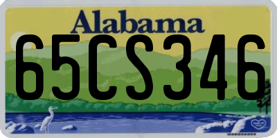 AL license plate 65CS346