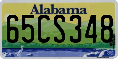 AL license plate 65CS348