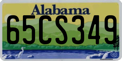 AL license plate 65CS349