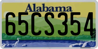 AL license plate 65CS354