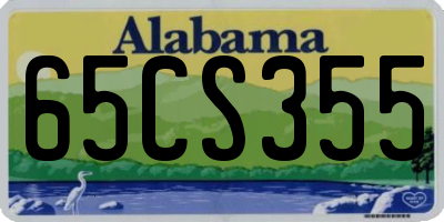 AL license plate 65CS355