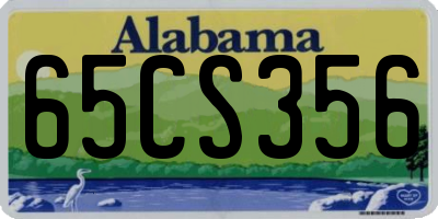 AL license plate 65CS356